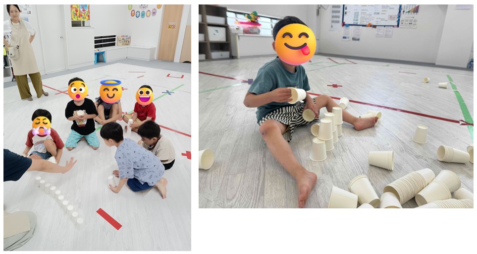 コップタワー🥛🥛🥛積み上げ大作戦😁