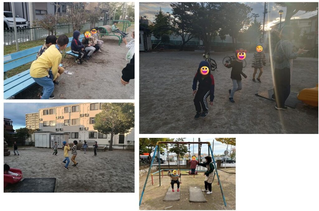 寒くなっても公園大好き！🛝🏃‍➡️