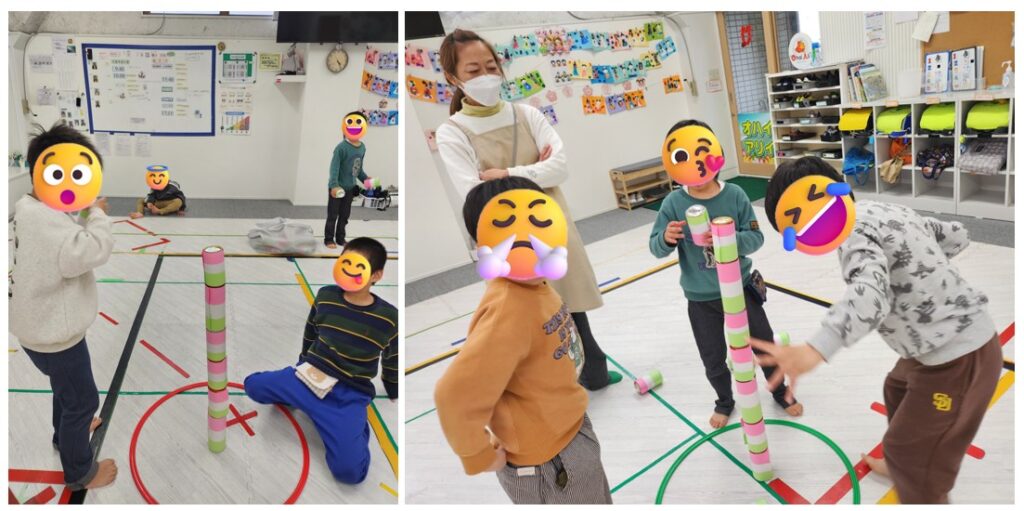 ハラハラドキドキ！缶積み競争🥫🥫